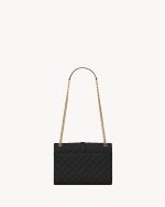 Ysl Envelope Medium in Quilted Grain De Poudre Embossed Leather - Image 5
